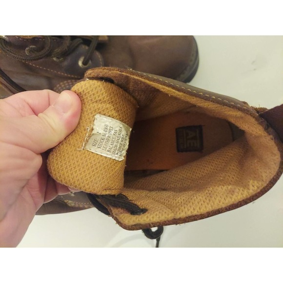 American Eagle Chukka Boots Mens 12 Brown Leather Combat Hiking Work 4000 main image 3